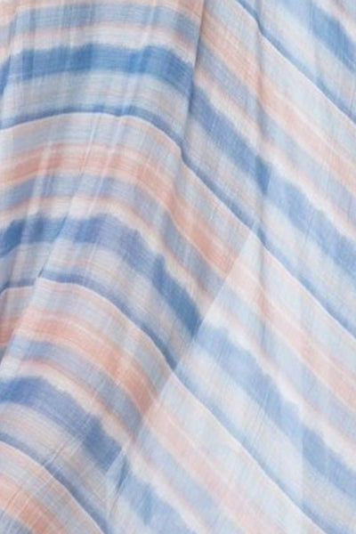 Beach Waves Sheer and Soft Print V-Neck Coverup Sundress 2