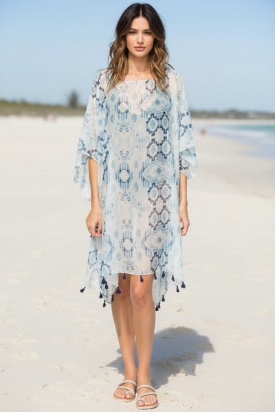 Cosmic Drama Sheer and Soft Print | Marina Coverup Sundress 3 blue mood