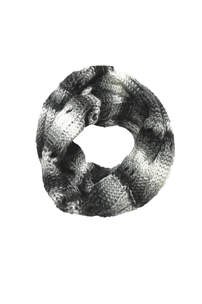 Hand Knit Chunky Weave Basket Infinity