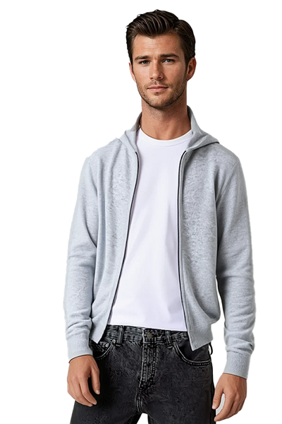 Washable Cashmere Unisex Hoodie Sweater