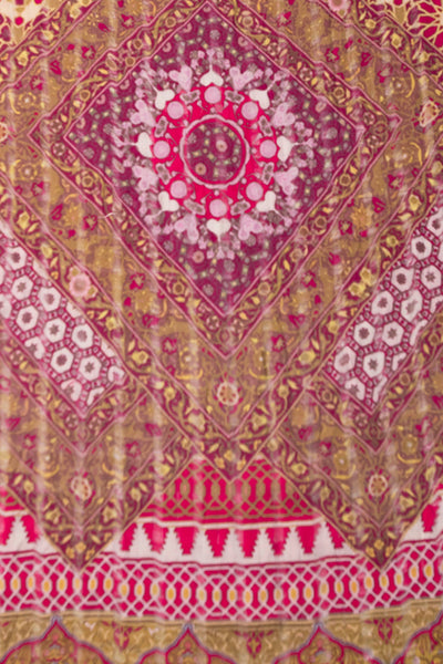 PPSLL7 Moroccan Shaker Print Luxury Kimono Coverup swatch