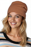 100% Cashmere Knit Double Layer Beanie Hat