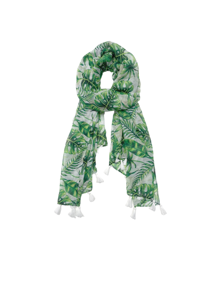 Multi Wear Sarong Wrap Coverup in Leafy Delight Green