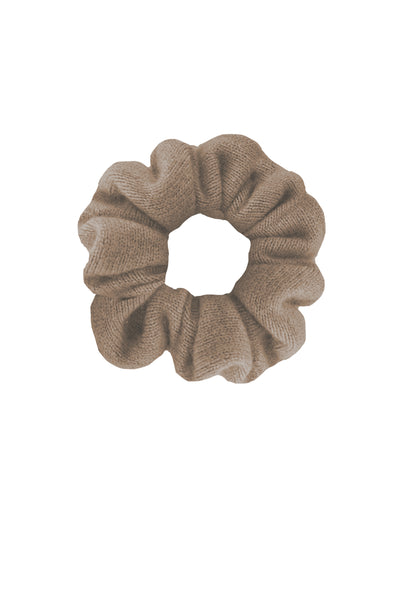 SC1-Toast Brown-Re-Purposed-Cashmere-Hair-Scrunchie--Large