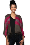Portland Stripe Blanket Crop Poncho