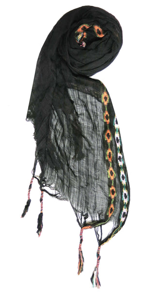 Aztec Jacquard Luxury Scarf/Wrap