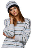 100% Cashmere Knit Double Layer Beanie Hat