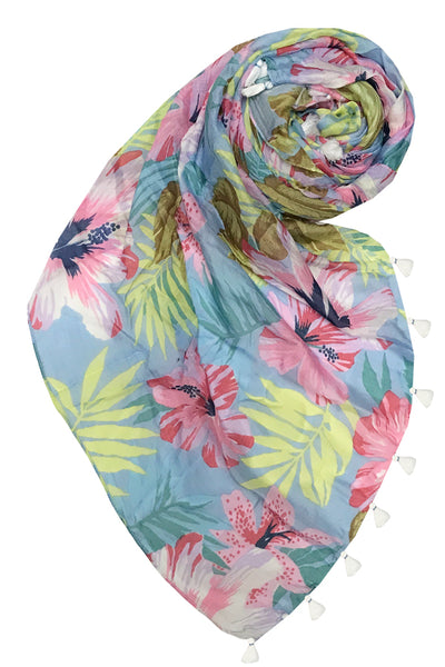 Free Spirit Multi-Wear Coverup Vest in Hawaiian Escape Print