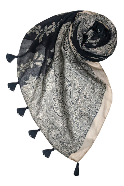 SPSSS228-Twilight Night Cathedral Black and Grey Sheer