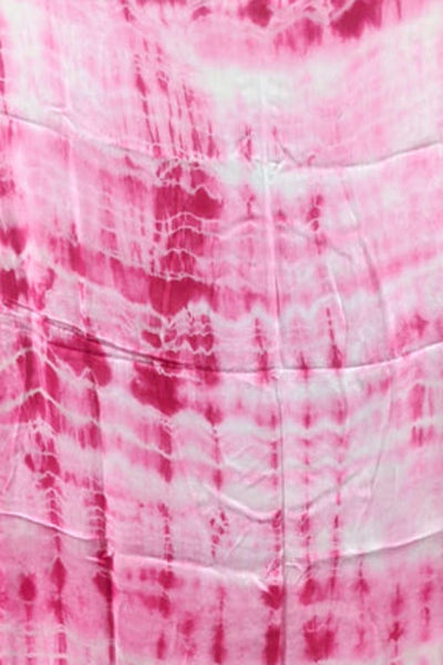 Maxi Halter Sundress Coverup in Waves & Wind Fuschia Pink Tie Dye