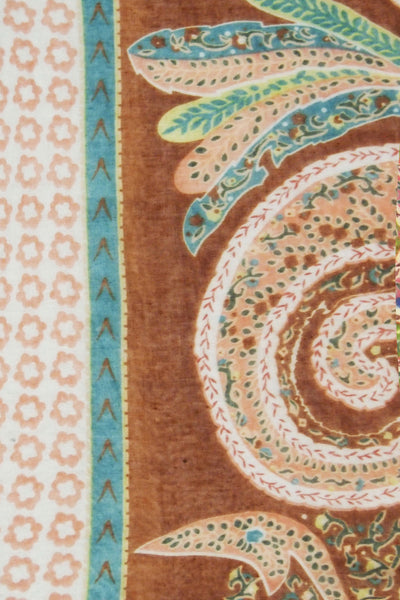 T13-P2-Brown-Tan-Paisley-Print T13-P2-Paisley-Pink-Print Paisley Stamp Print Sheer swatch tan brown