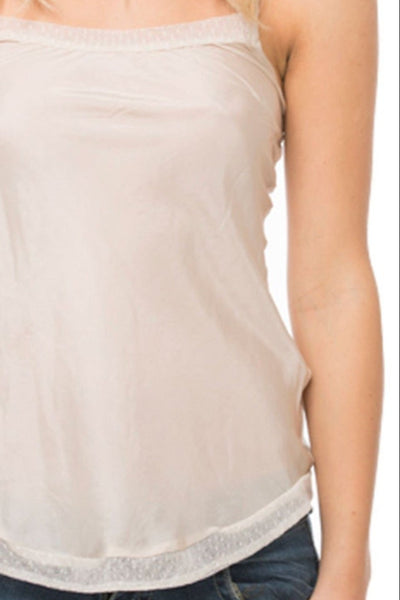 A La Slip Cami Slip Sienna Bias Cut Silk Cami Slip / S / Nude a la slip - Sienna Bias Cut Silk Cami Slip