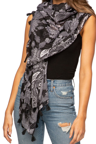 Bandana Baby Blue Print Kimono Coverup - Subtle Luxury