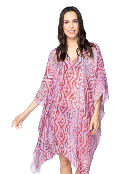 Barcelona Print V - Neck Coverup Sundress - Subtle Luxury