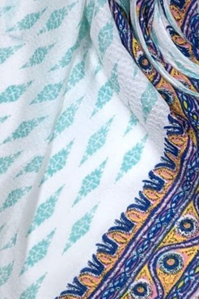 Bohemian Story Print Scarf Wrap Sarong - Subtle Luxury