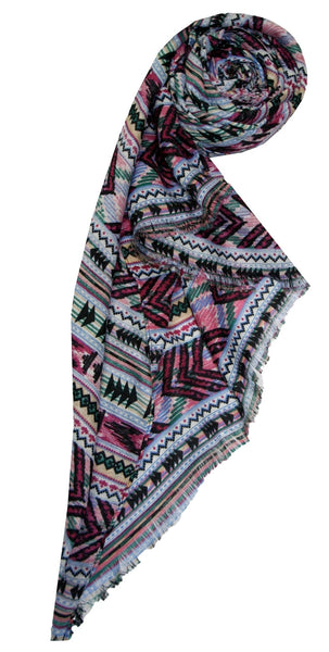 Boho Blanket Print Wrap/Scarf - Subtle Luxury