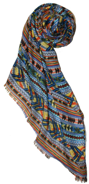 Boho Blanket Print Wrap/Scarf - Subtle Luxury
