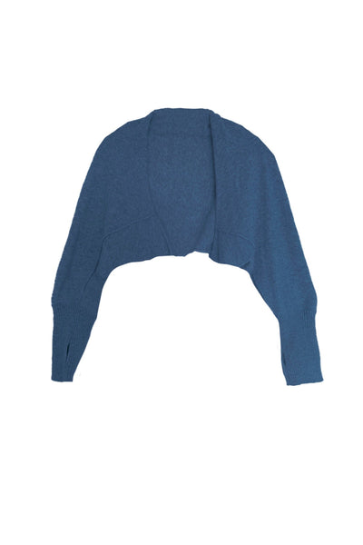 California Cashmere by Subtle Luxury Cashmere Ballerina Shrug / S/M / Denim Washable 100% Cashmere Knit Ballerina Shrug Sweater