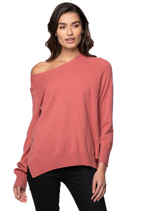 100% Cashmere Preppy Life Sweater in Carnation