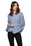 California Cashmere by Subtle Luxury Cashmere Florance pullover / O/S / Eventide 100% Cashmere 2-1 Poncho Pullover Sweater