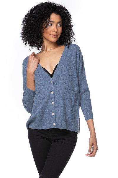 California Cashmere by Subtle Luxury Cashmere Loose & Easy Cardigan / S/M / Bijou 100% Cashmere Favorites Loose & Easy Cardigan - Fall