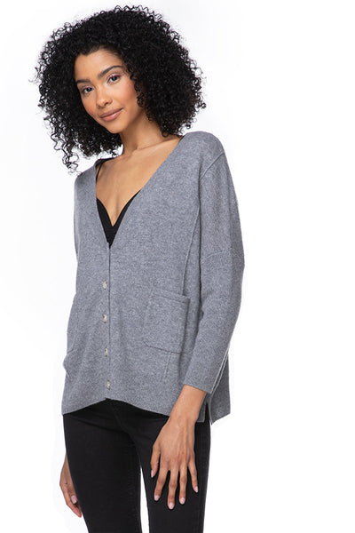California Cashmere by Subtle Luxury Cashmere Loose & Easy Cardigan / S/M / Cloudy 100% Cashmere Favorites Loose & Easy Cardigan - Fall