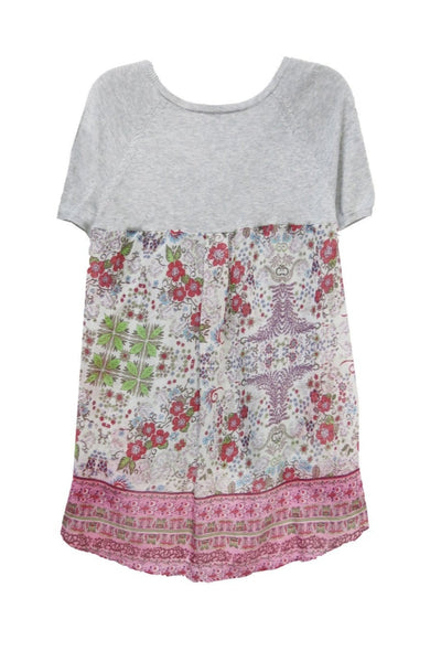 California Cashmere by Subtle Luxury Shirts Mixed Media Sweater Knit | Printed Fabric Back