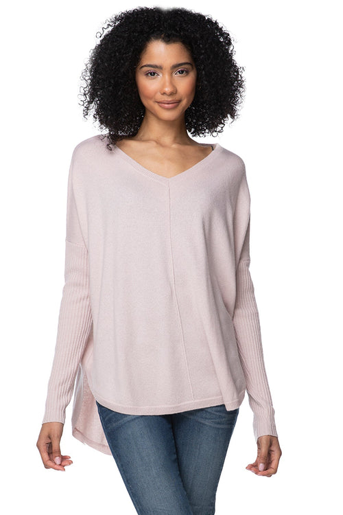 California Cashmere by Subtle Luxury Sweater Nelly Washable Cashmere V-neck / S/M / Dusty Nelly Washable Cashmere V-neck Pullover