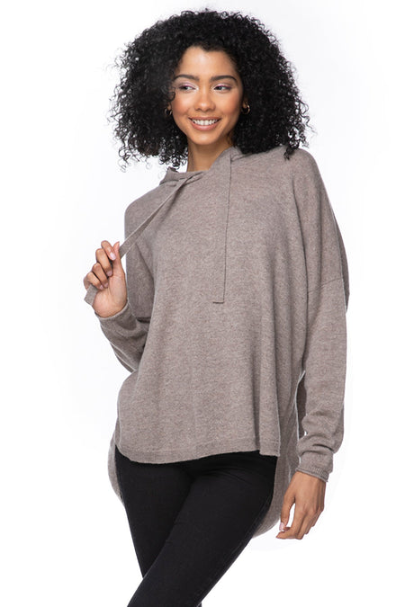 Rose Washable Cashmere Collared Cardi in Whisper