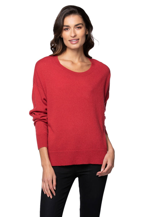 California Cashmere by Subtle Luxury Sweater Wesley Cashmere Pullover / XS/S / Cranberry Washable Cashmere Wesley Pullover in Cranberry