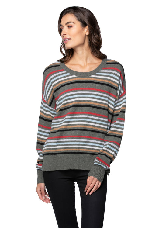 California Cashmere by Subtle Luxury Sweater Wesley Cashmere Pullover / XS/S / Easy to Love Stripe Washable Cashmere Wesley Pullover in Easy to Love Stripe