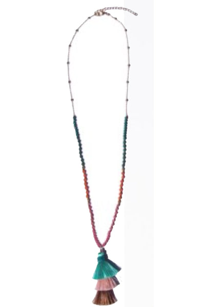 Camel Tassel Necklace - Subtle Luxury