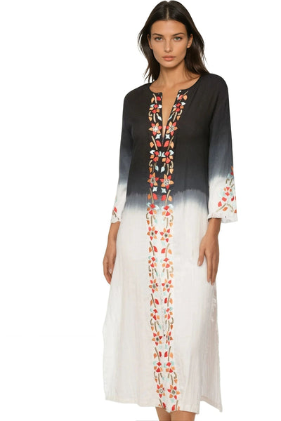 Catalina Maxi Cotton Gauze Embroidery Sundress - Subtle Luxury