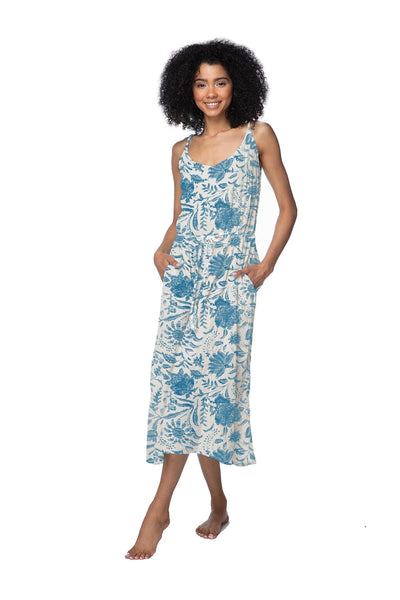 Double Gauze Trish Tank Dress - Printed - Subtle Luxury