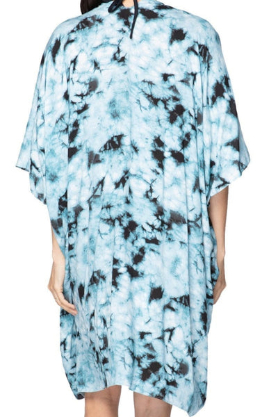 Fogged Horizon Tie Dye Kimono Wrap - Subtle Luxury