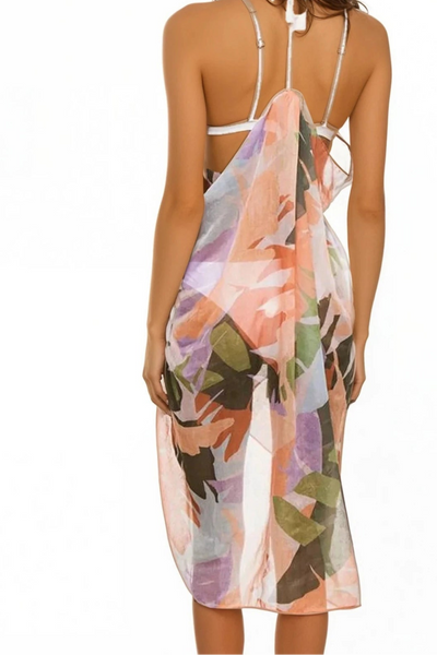 Free Spirit Multi - Wear Coverup in Maui Escape Print - Subtle Luxury