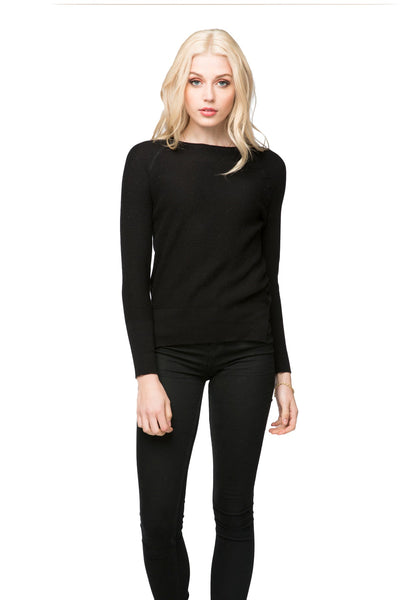 Hailey Thermal Pullover Sweater in Cotton Cashmere - Subtle Luxury