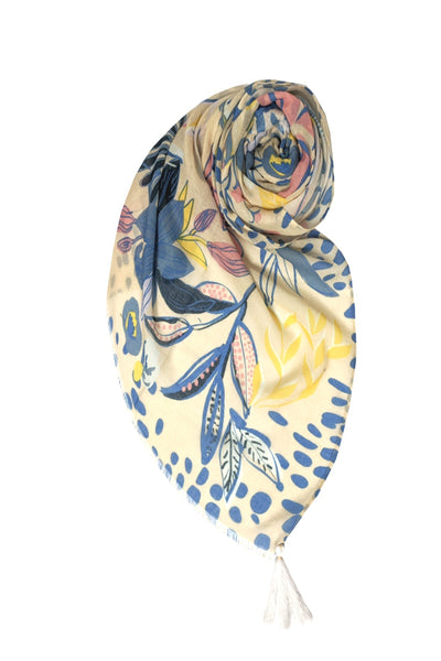 Hearts Entwined Print Luxury Sarong Wrap Scarf - Subtle Luxury