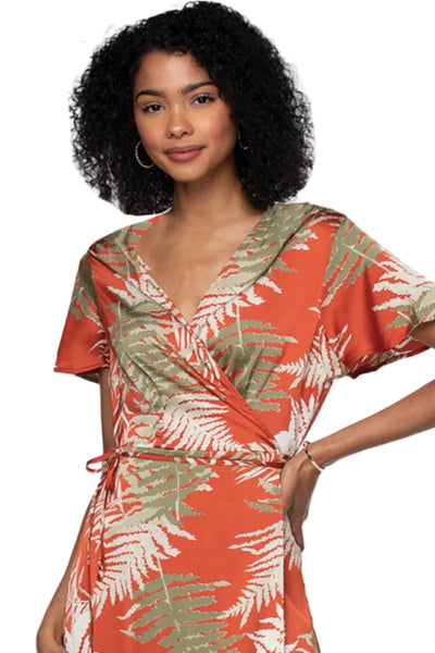 Hi Low Ruffle Wrap Print Sundress - Subtle Luxury