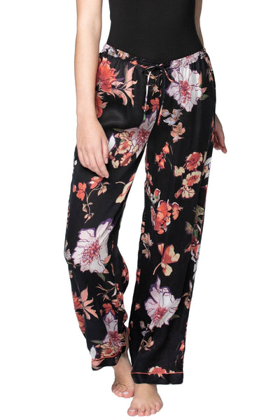 Loungerie by Subtle Luxury Pajama Pant Blushing in Florals PJ Pant / XS/S / L-49 Black Blushing in Florals Print | Lounge Pant  | Loungerie