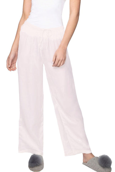 Loungerie by Subtle Luxury Pajama Pant Satin PJ Pant / XS/S / Blush Pink Rayon Satin Lounge Easy Drawstring Pant