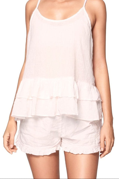 Loungerie by Subtle Luxury Pajama Set Cambria PJ Set / XS / TD Blush/White Washed Cotton Lounge Set in Tie Dye Blush