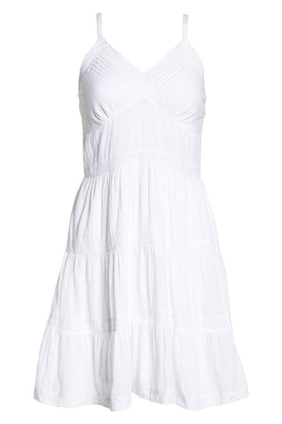 Loungerie by Subtle Luxury Slip Almost Vintage Lace Detail Cotton Slip dress