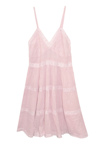 Loungerie by Subtle Luxury Slip Almost Vintage Lace Detail Cotton Slip dress