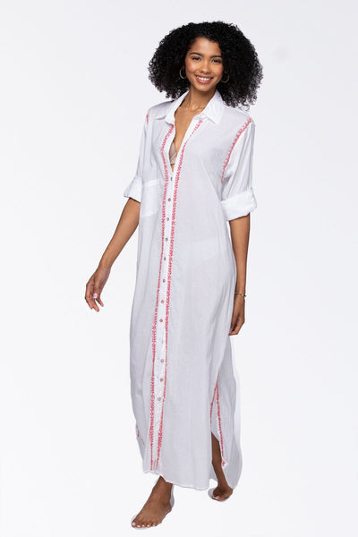 Maxi Boyfriend Cotton Shirt Dress - Limited Supply | On Sale Now - Subtle Luxury