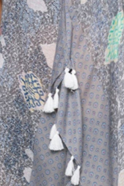 Maxi Halter Sundress Coverup in Veil of Time Print - Subtle Luxury