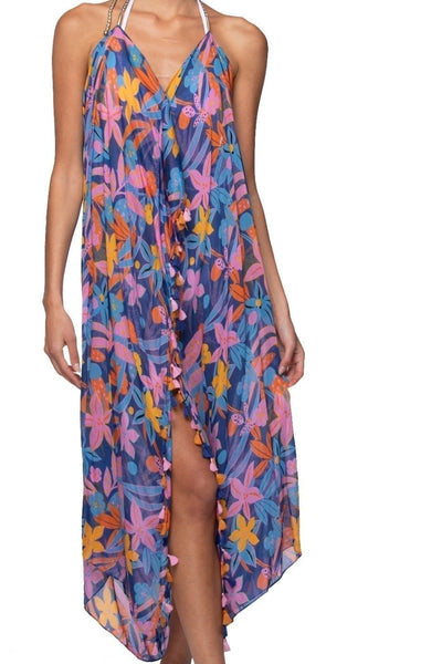Maxi Tassel Dress in Amazing Bloom - Subtle Luxury