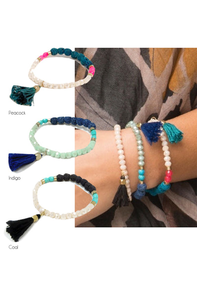 Meteor Tassel Beaded Bracelet - Subtle Luxury