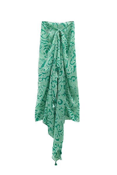 Odyssey Print Sarong Wrap Scarf - Subtle Luxury