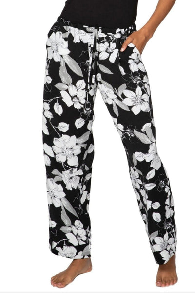 Piper PJ Top - Pant Set| Shadowed Petals Print - Subtle Luxury